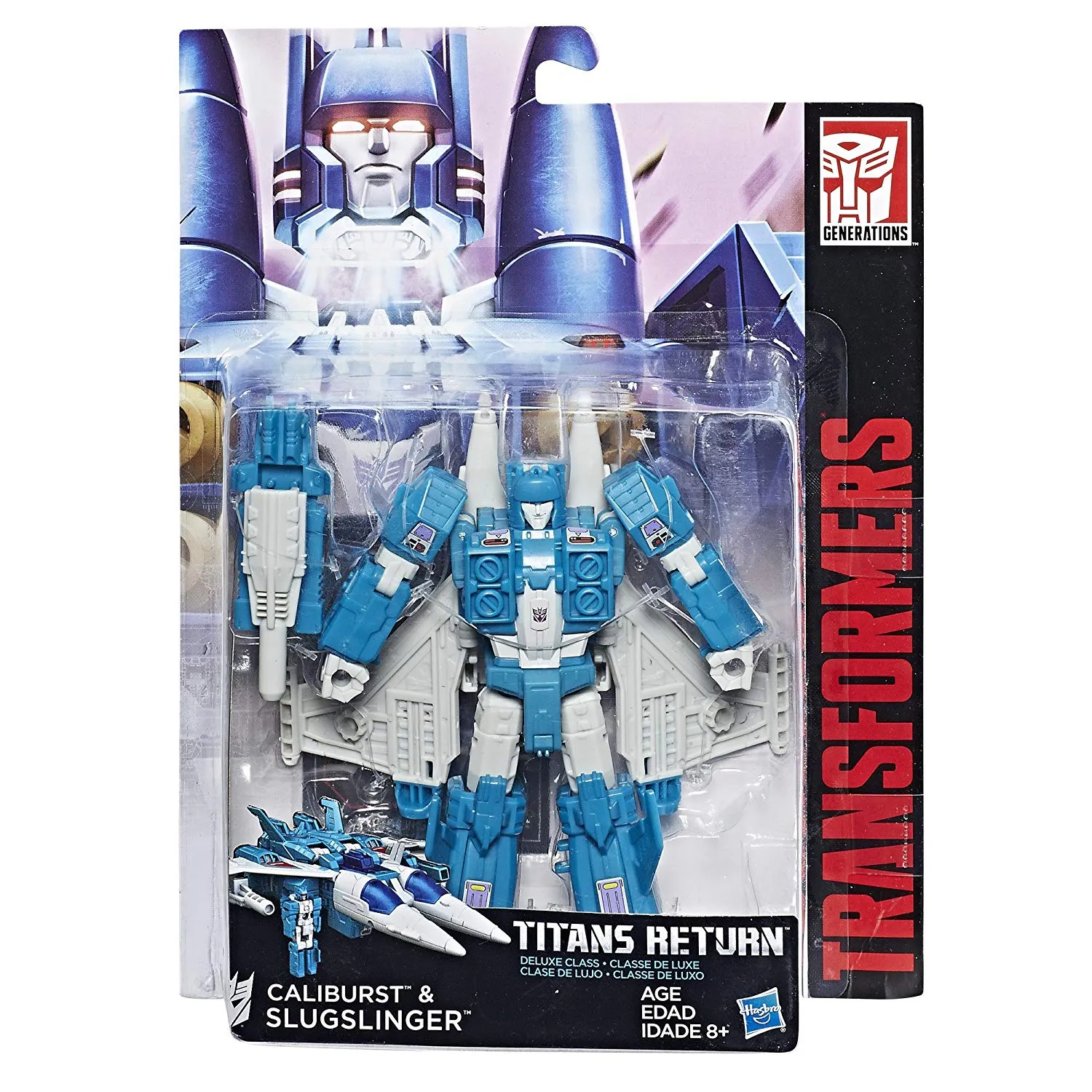 Transformers Generations Titans Return Deluxe Class Slugslinger and Caliburst Figure Animal Statue