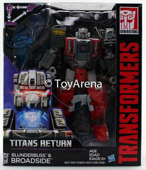 Bathroom Accent Transformers Generations Titans Return Voyager Class Blunderbuss and Broadside Figure