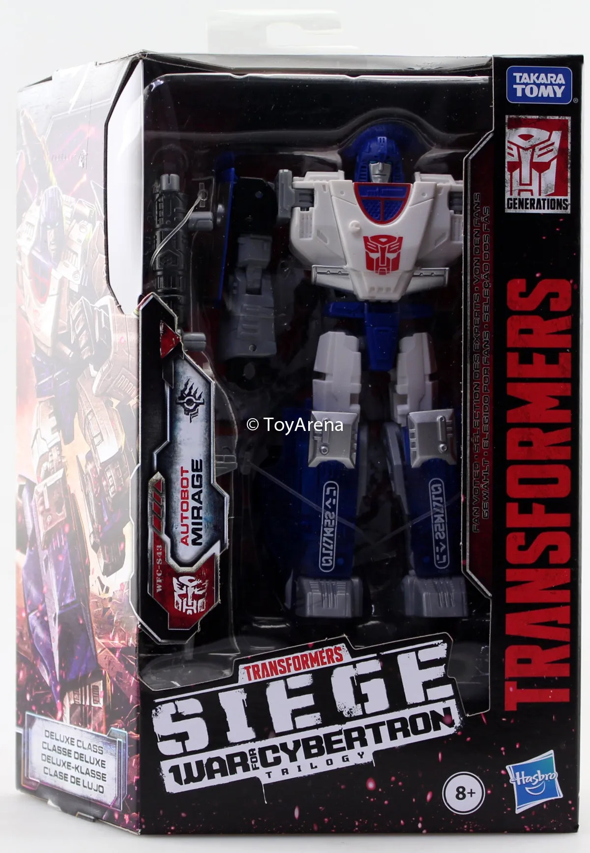 Miniature Figure Congratulations Present Transformers Generations War For Cybertron: Siege Deluxe Mirage Action Figure WFC-S43