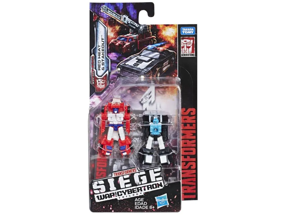 Transformers Generations War For Cybertron: Siege Micromasters Red Heat & Stakeout Figure WFC-S19 Collector's Market