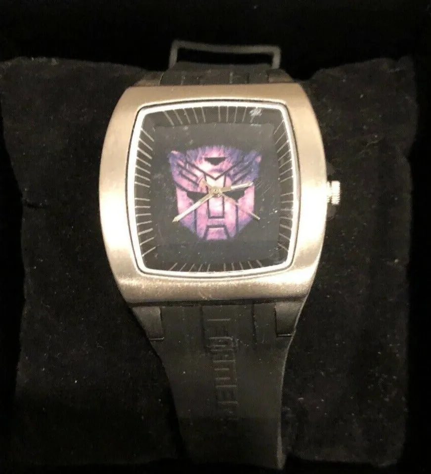Dragon Statue Smart Toy Transformers Metal Decepticon Logo Dial Watch