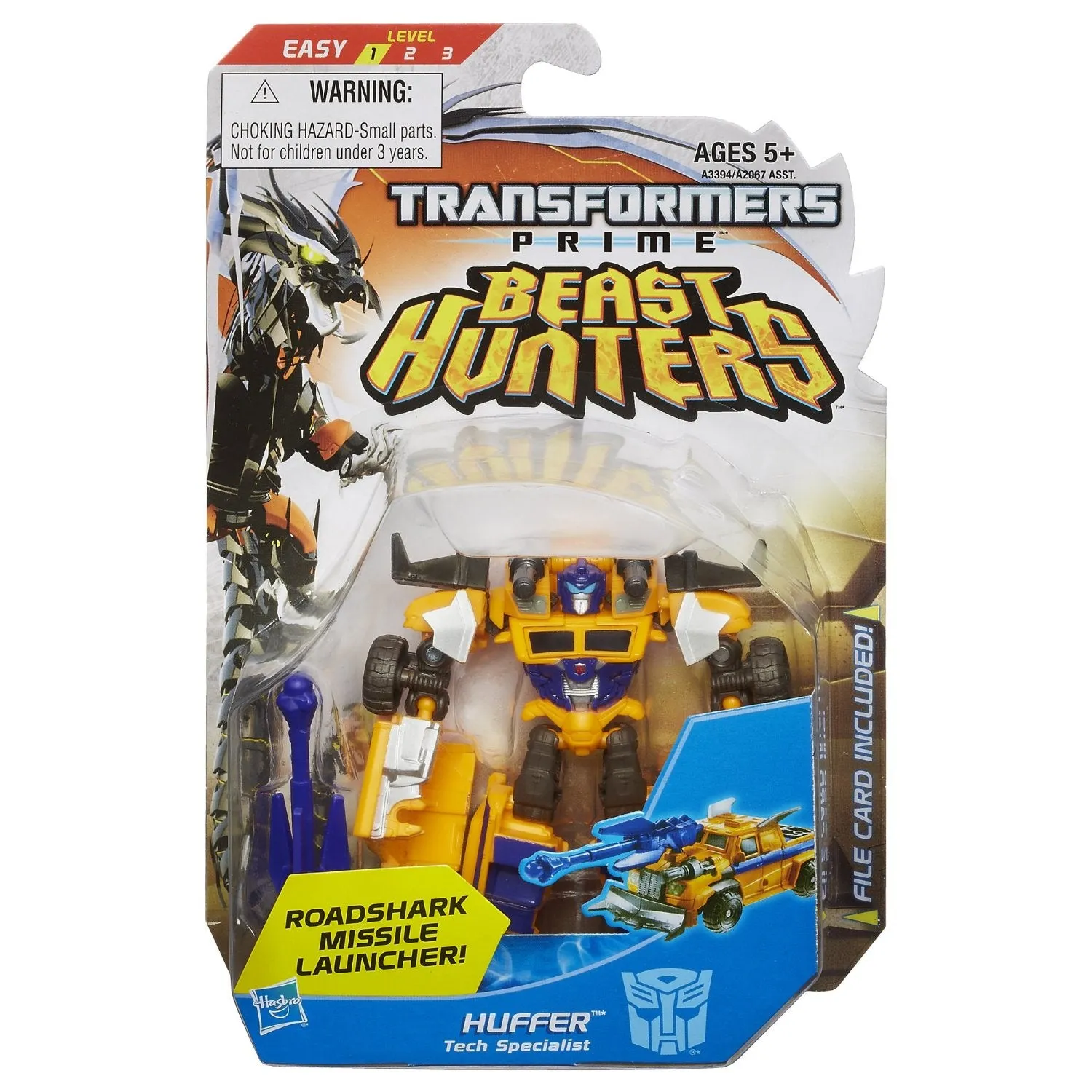 Transformers Prime Beast Hunters #009 Huffer Tech Specialist Commander Class Series 3 Art Figure