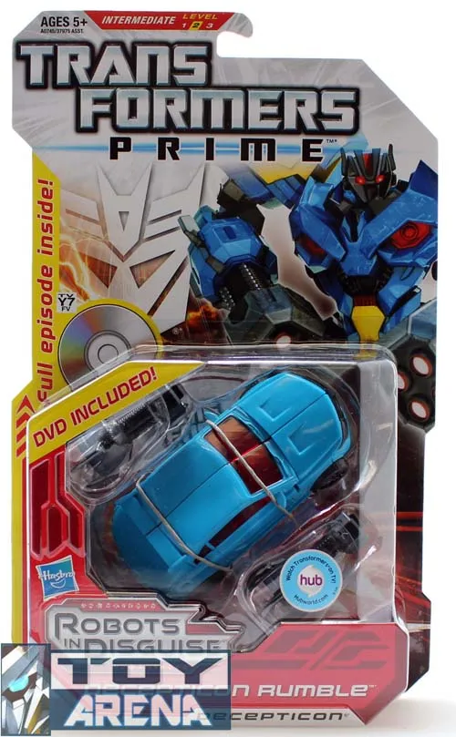 Transformers Prime RID Deluxe Class Rumble w/ DVD Included Action Figure Action Statue