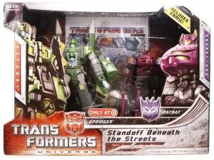 Transformers Universe Deluxe Class Springer & Ratbat 2 Pack Standoff Beneath The Streets Target Exclusive Gift Bundle Limited Replica
