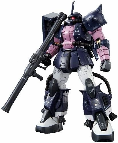 Gundam 1/144 RG MS-06R-1A Black Tri-Stars Zaku II 00 Model Kit Bandai Exclusive She Shed