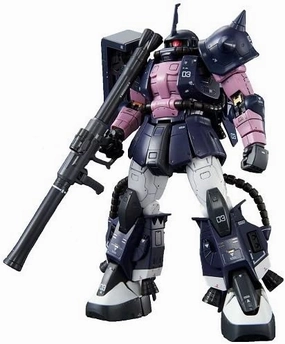 Gundam 1/144 RG MS-06R-1A Black Tri-Stars Zaku II 00 Model Kit Bandai Exclusive She Shed