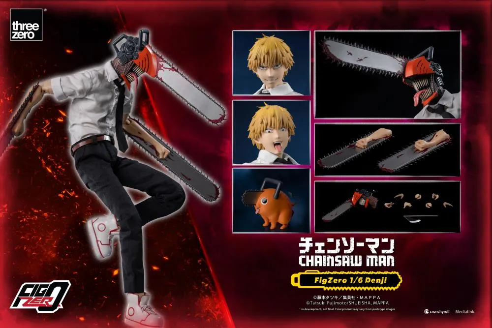 ThreeZero FigZero 1/6 Chainsaw Man Denji Action Figure Literary Figure