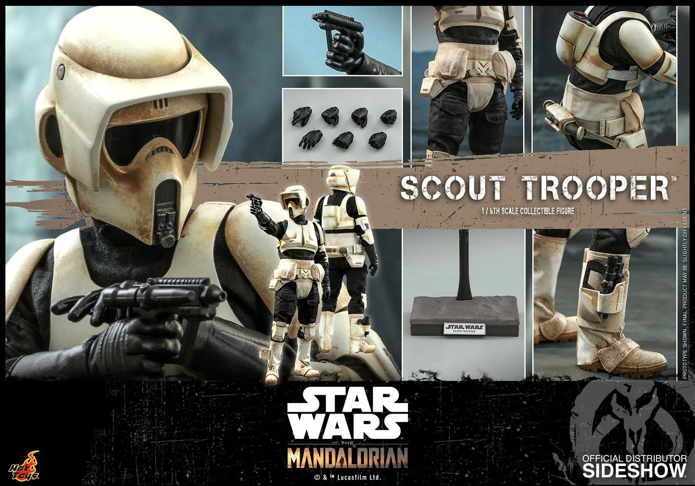 Conservation Grade Recognition Gift Hot Toys 1/6 The Mandalorian Scout Trooper Scale Figure TMS016