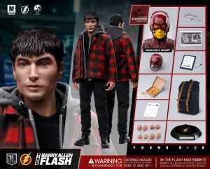 Collectible Art Action Showcase Young Rich 1/6 Barry Allen The Flash (DC Justice League) Sixth Scale Action Figure