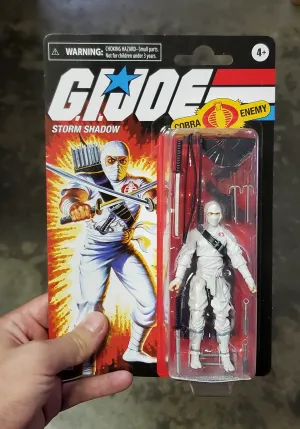 Hasbro Retro G.I. Joe Storm Shadow Walmart Exclusive Action Figure Non toxic Pilot Model