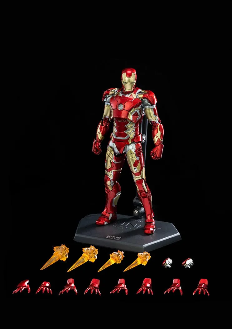 ThreeZero 1/12 Avengers: Age of Ultron Infinity Saga Iron Man Mark XLIII 43 DLX Scale Figure app connected Vintage Statue