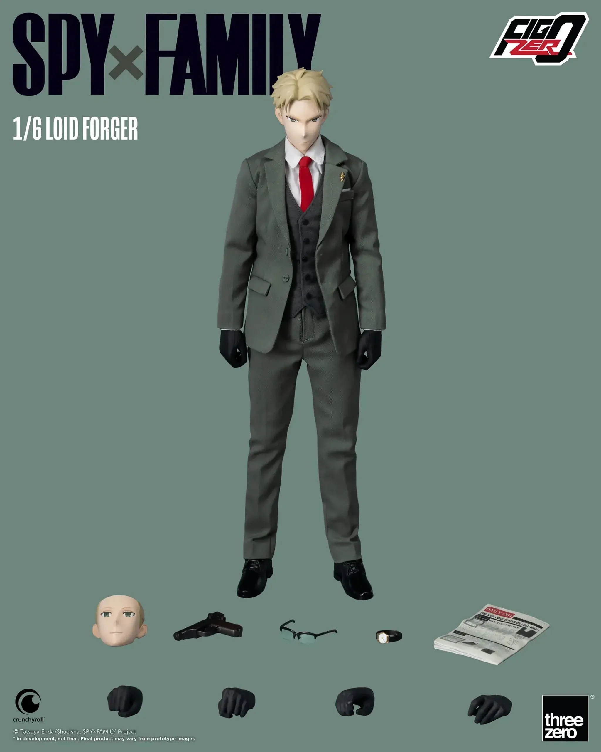Display Figure Detailed Hero ThreeZero FigZero 1/6 Spy x Family Loid Forger Action Figure