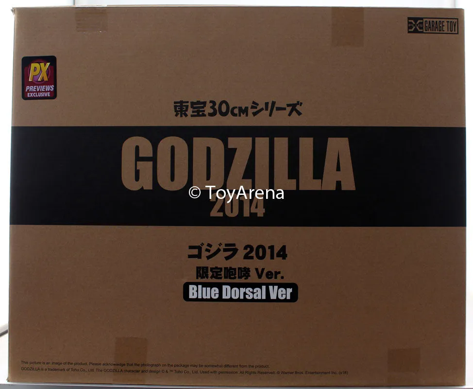 X-Plus Toho Series 2014 Godzilla Blue Dorsal Version 12 Inch Vinyl Figure PX Exclusive Alien Creature Christmas Ornament